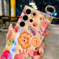 Glitter Blue Light 3D Tulips Phone Case For Samsung Galaxy S23 Series