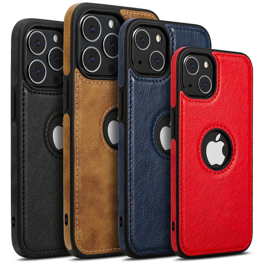 Leather Soft Silicone Shockproof For iPhone 15 Series