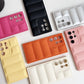 Solid Color Wave Puffer Down Jacket Phone Case For Samsung Galaxy Note 20 Series