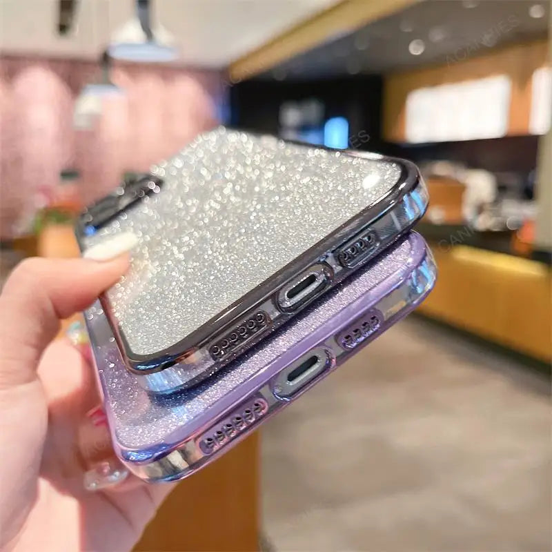 Luxury Glitter Gradient Phone Case For Samsung Galaxy S22 Series