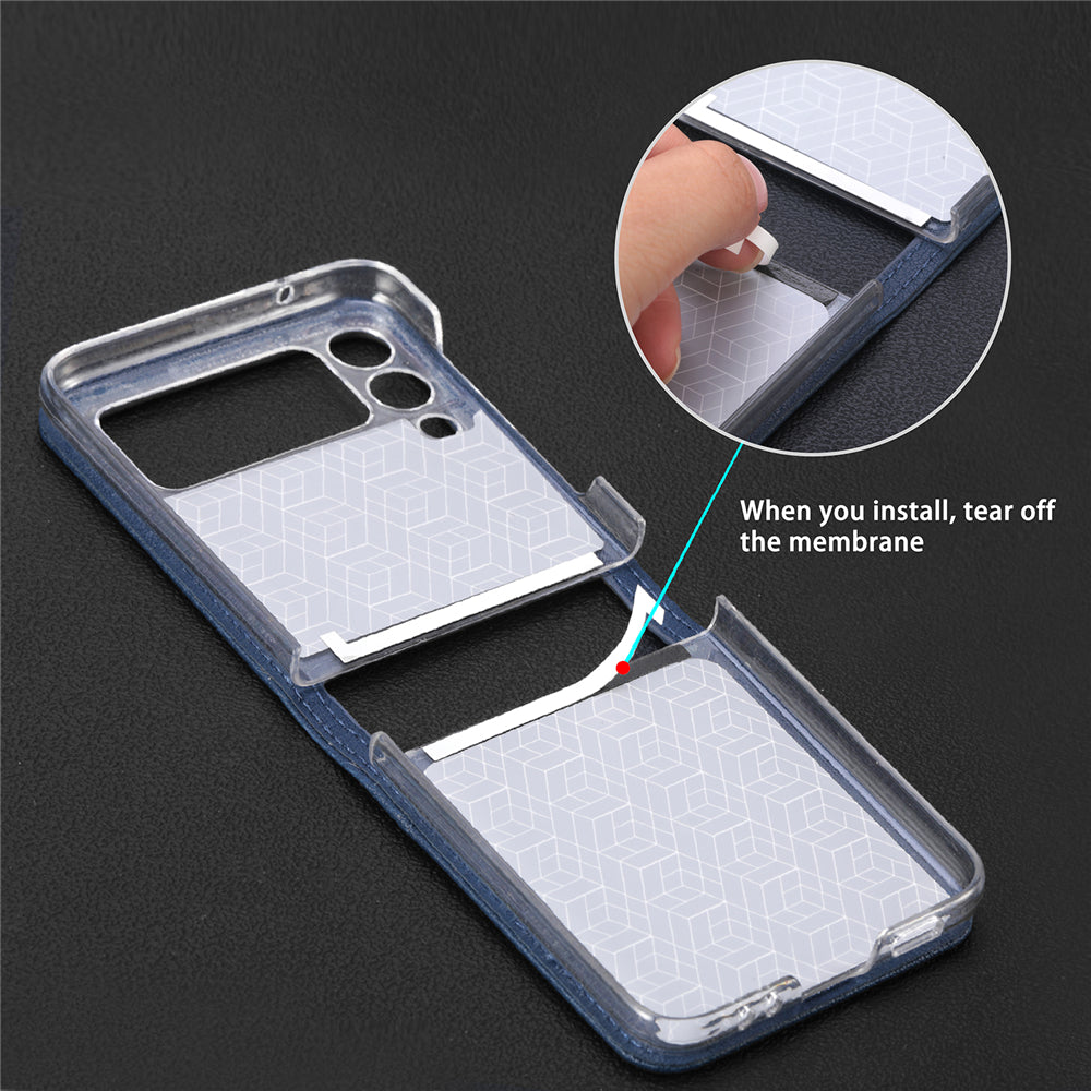 Luxury Leather Card Slot Holder Shockproof Phone Cases For Samsung Galaxy Z Flip Series