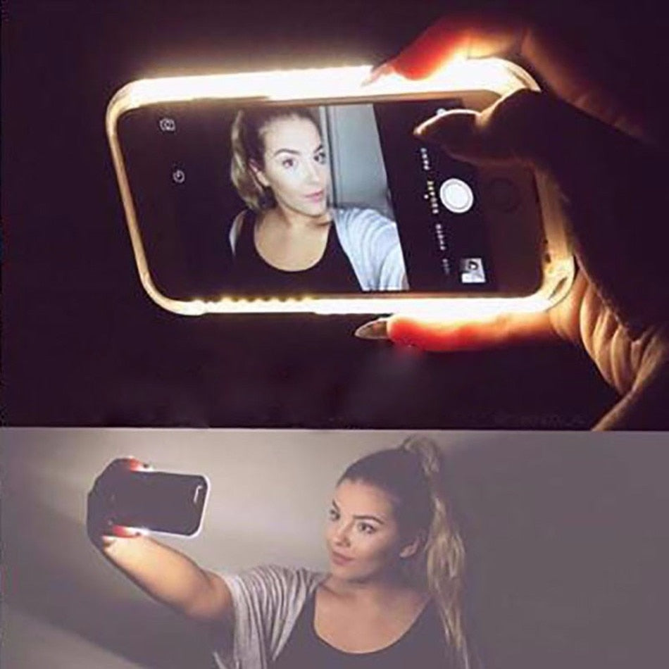 Selfie Light LED Flash Phone Cases For iPhone X, XS, XS Max, XR