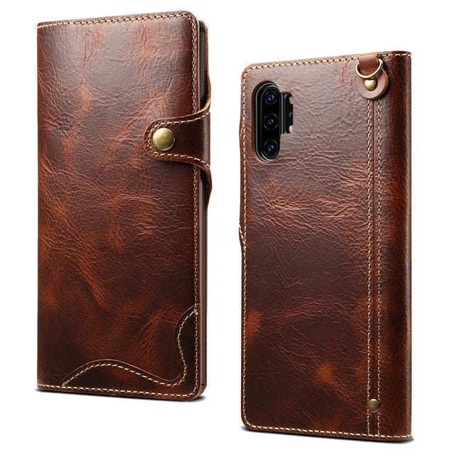 Case Luxury Genuine Leather For Samsung Galaxy S21 Series