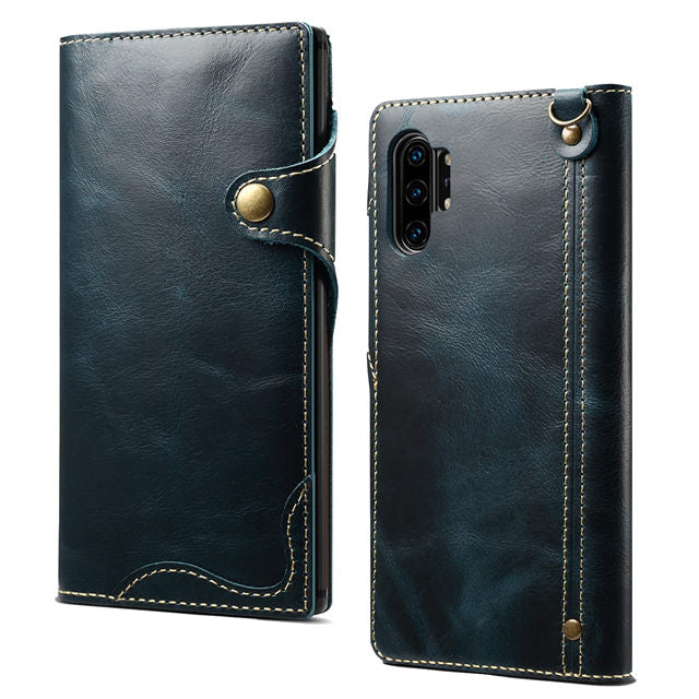 Case Luxury Genuine Leather For Samsung Galaxy S21 Series