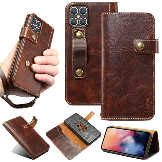 Leather Flip Cover Wallet Finger Strap Phone Case For iPhone 12, iPhone 12 Pro, iPhone 12 Pro Max, iPhone 12 mini