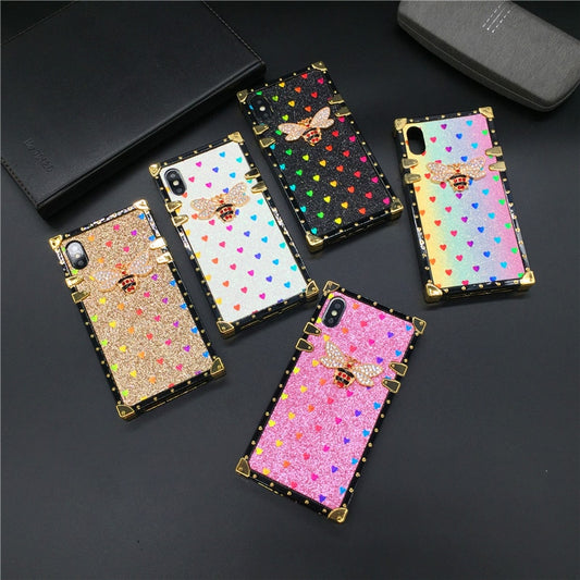 Luxury Heart Glitter Phone Case For iPhone 12, iPhone 12 Pro, iPhone 12 Pro Max, iPhone 12 mini