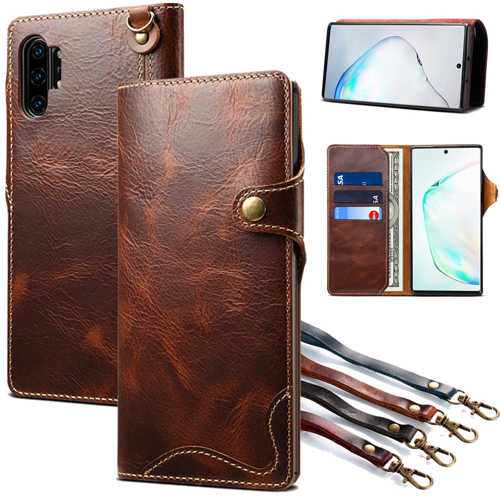 Case Luxury Genuine Leather For Samsung Galaxy S21 Series