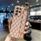 Luxury Gold Plating Wristband Holder Phone Case For Samsung Galaxy S21 Series