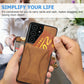 Luxury Slim Fit Premium Leather Card Slots Phone Case For Samsung Galaxy S21 Series