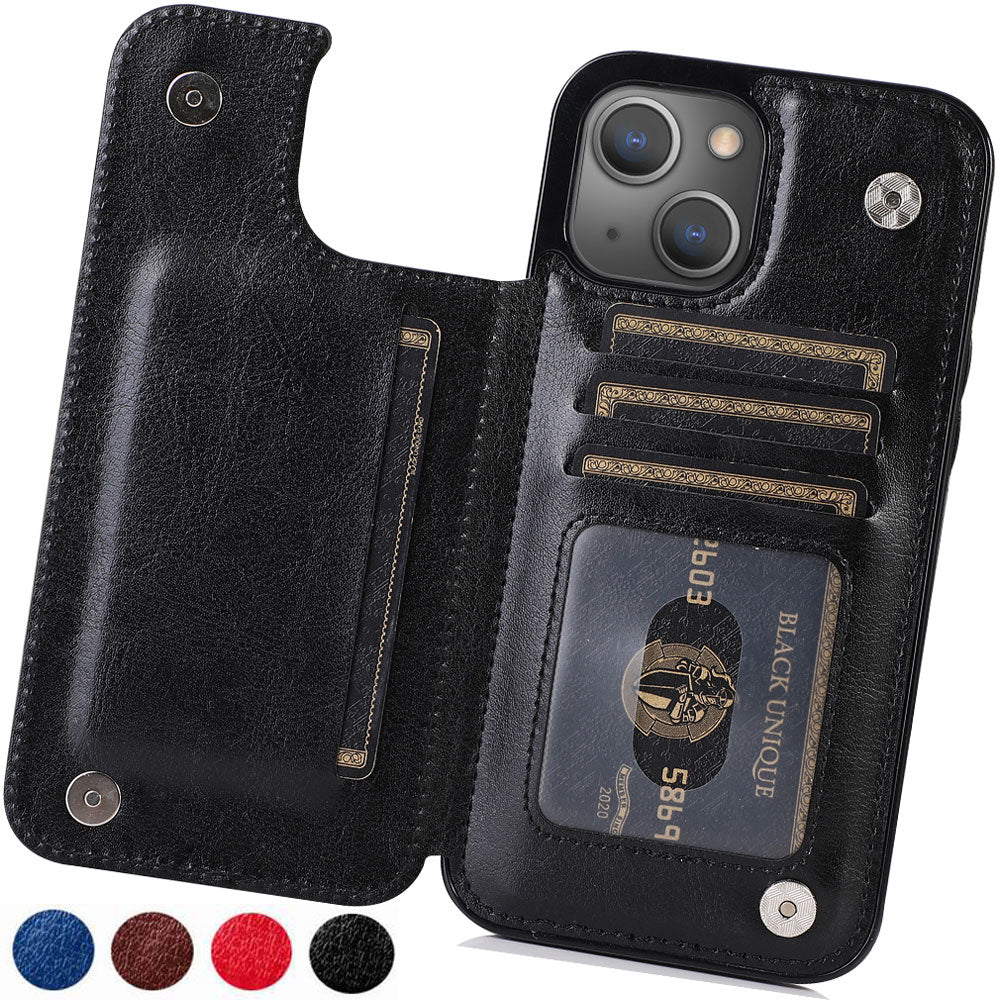 Magnetic Vertical Flip Wallet Leather Phone Case with Card Holder