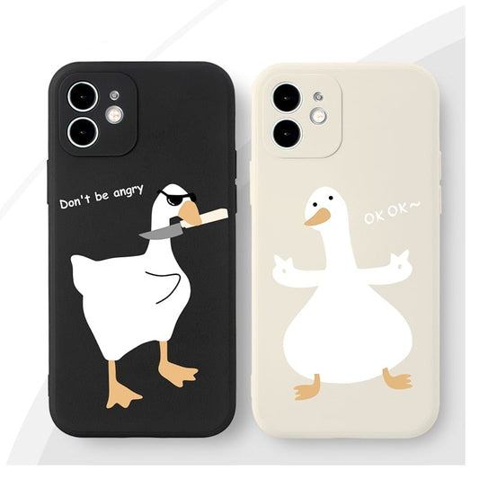 Funny Goose Soft Silicone Phone Case For iPhone 13 Series