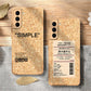 Cork Wood Breathable Shockproof Soft Silicone Phone Case For Samsung Note 20, Note 20 Ultra