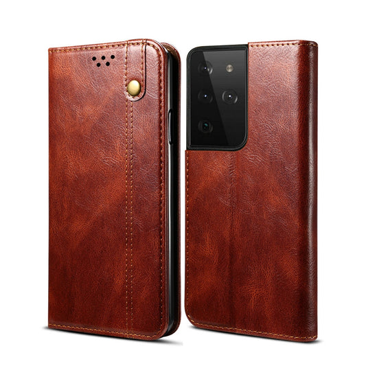 Case Luxury PU Leather Shockproof Flip Cover For Samsung Galaxy S22 Series