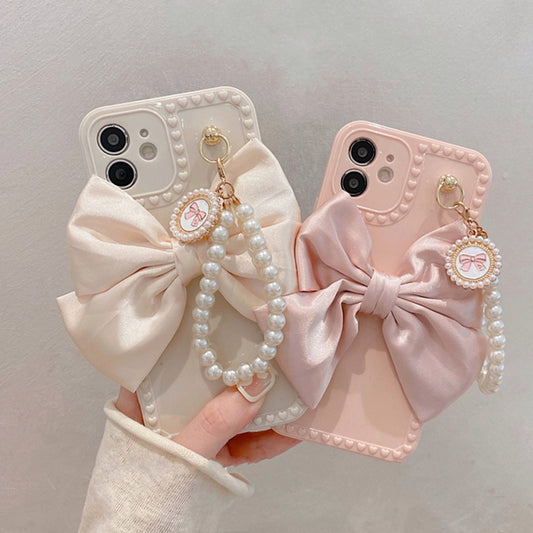 Pearl Bracelet Bow For Phone Case For iPhone 12 Series