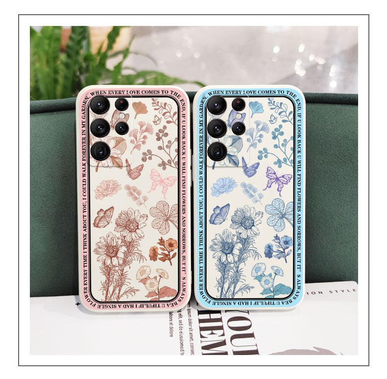 Vintage Flowers Phone Case For Samsung Galaxy Note 20 Series